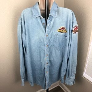 Jurassic Park Universal denim staff shirt XL